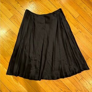 Citrine Black 100% Silk Skirt